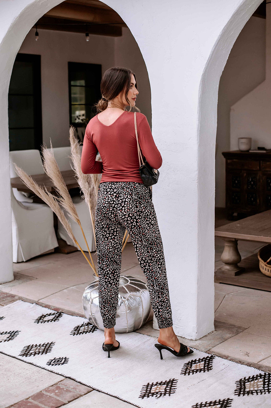 Veronica M Double Lined V-Neck Top In Marsala Modal-Tops-Veronica M-Deja Nu Boutique, Women's Fashion Boutique in Lampasas, Texas