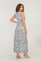 Veronica M Katryna V Neck Sleeveless Flora Maxi Dress-Maxi Dresses-Veronica M-Deja Nu Boutique, Women's Fashion Boutique in Lampasas, Texas