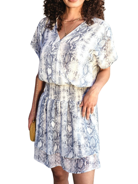 Veronica M Odelia Smocked Dress-Dresses-Veronica M-Deja Nu Boutique, Women's Fashion Boutique in Lampasas, Texas