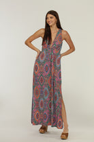 Veronica M Oriana Paisley Racerback Maxi-Maxi Dresses-Veronica M-Deja Nu Boutique, Women's Fashion Boutique in Lampasas, Texas