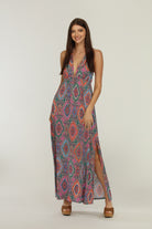 Veronica M Oriana Paisley Racerback Maxi-Maxi Dresses-Veronica M-Deja Nu Boutique, Women's Fashion Boutique in Lampasas, Texas