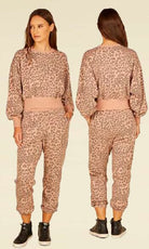 Vintage Havana Mocha Leopard Jogger-Joggers-Vintage Havana-Deja Nu Boutique, Women's Fashion Boutique in Lampasas, Texas