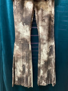 WAY Tie Dye Faux Suede Fringe Bell Bottoms-Bottoms-WAY-Deja Nu Boutique, Women's Fashion Boutique in Lampasas, Texas